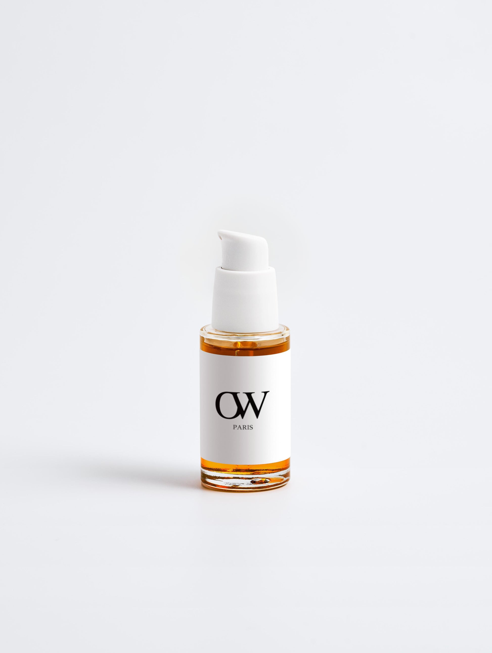 Gel visage antioxydant au Ginkgo Biloba OW Signature – flacon blanc transparent

