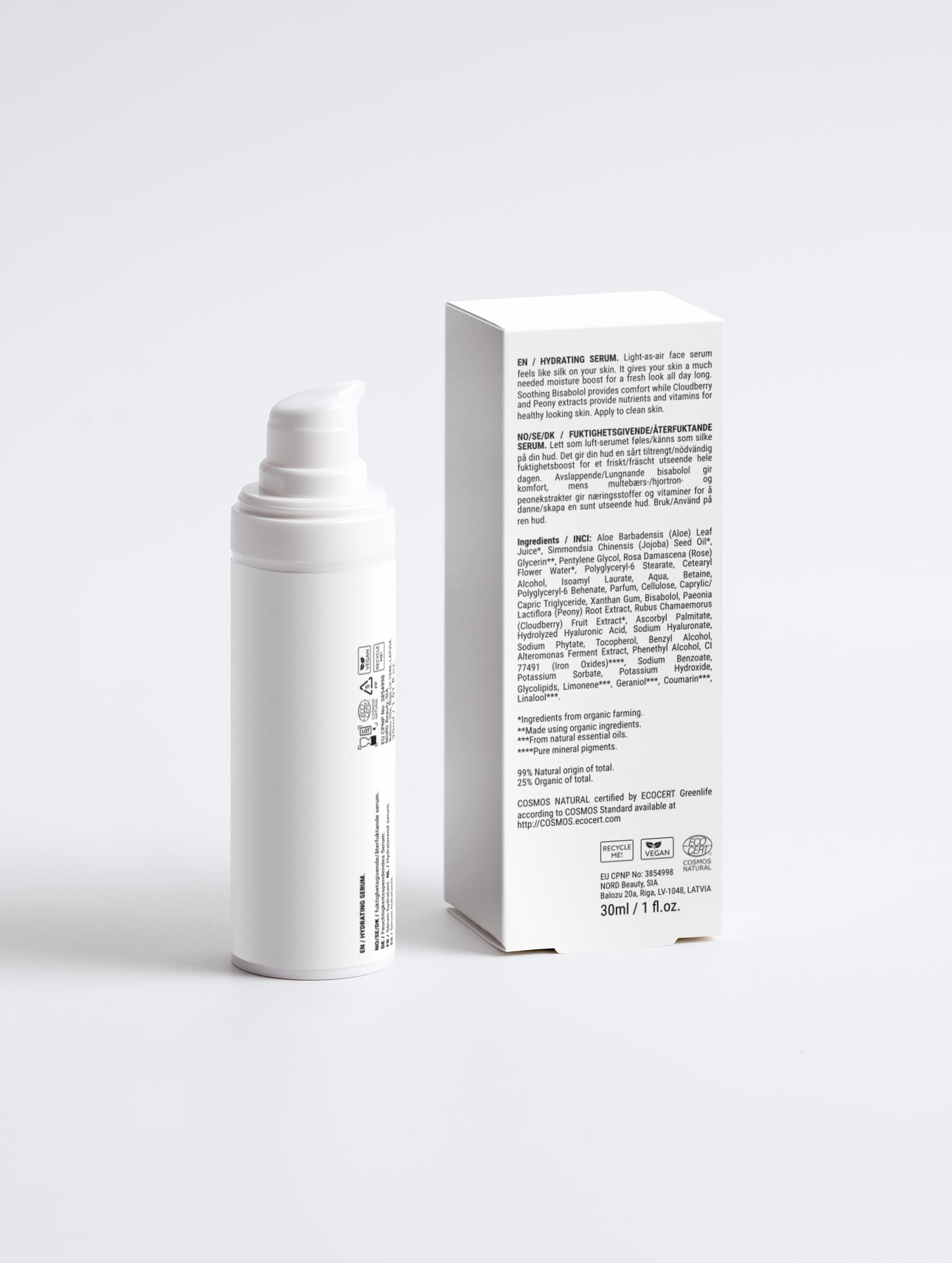 Sérum hydratant visage – flacon minimaliste OW Signature