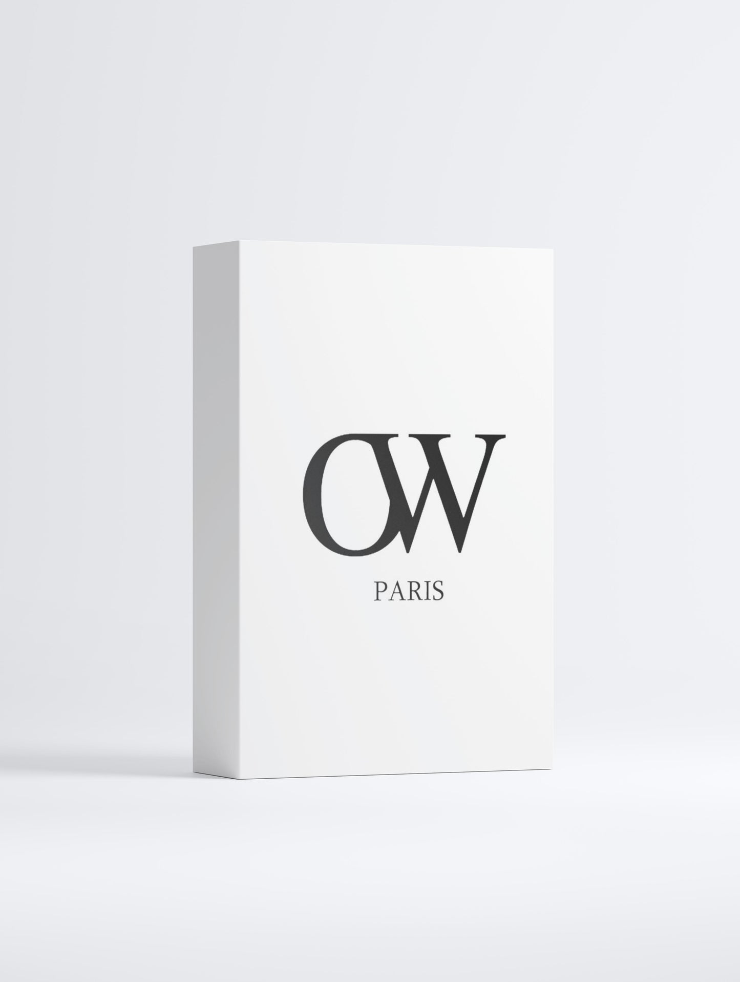 Boîte design OW Paris blanche et noire de la collection