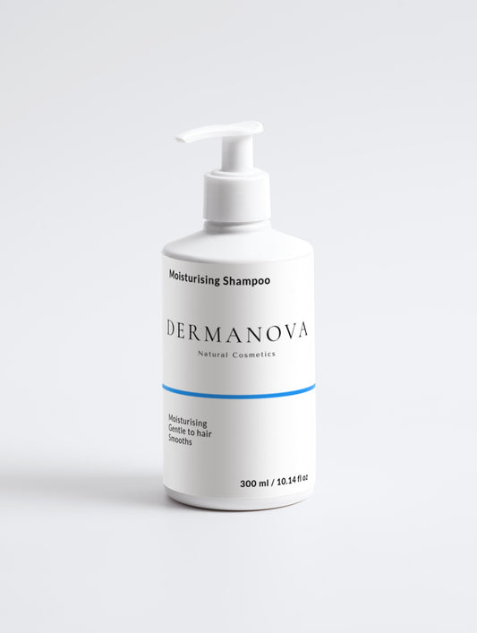 Moisturising Shampoo – shampoing hydratant pour cheveux secs ou abîmés – DERMANOVA