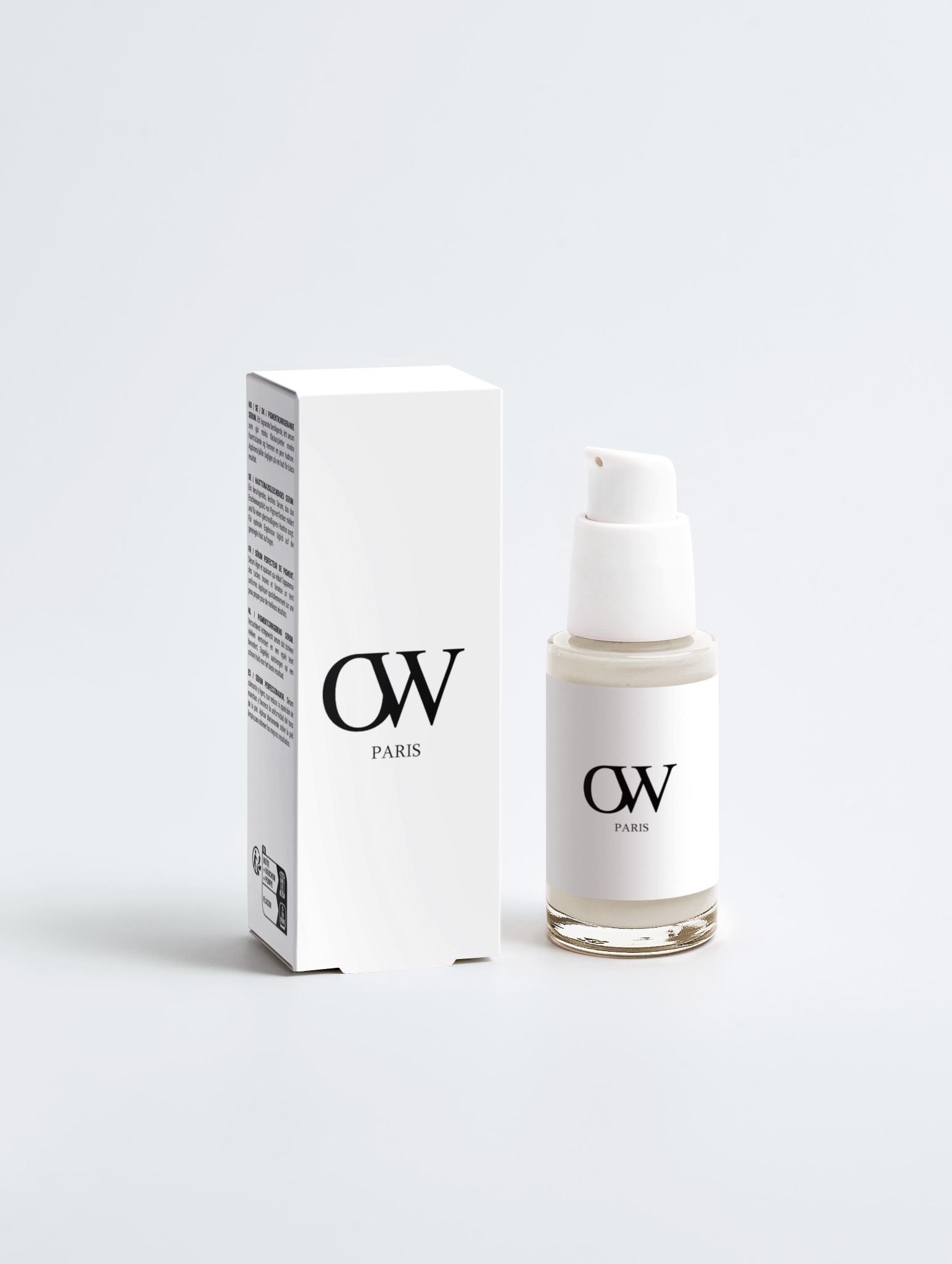 Sérum correcteur pigmentaire — flacon et packaging Olivier Wartowski Signature