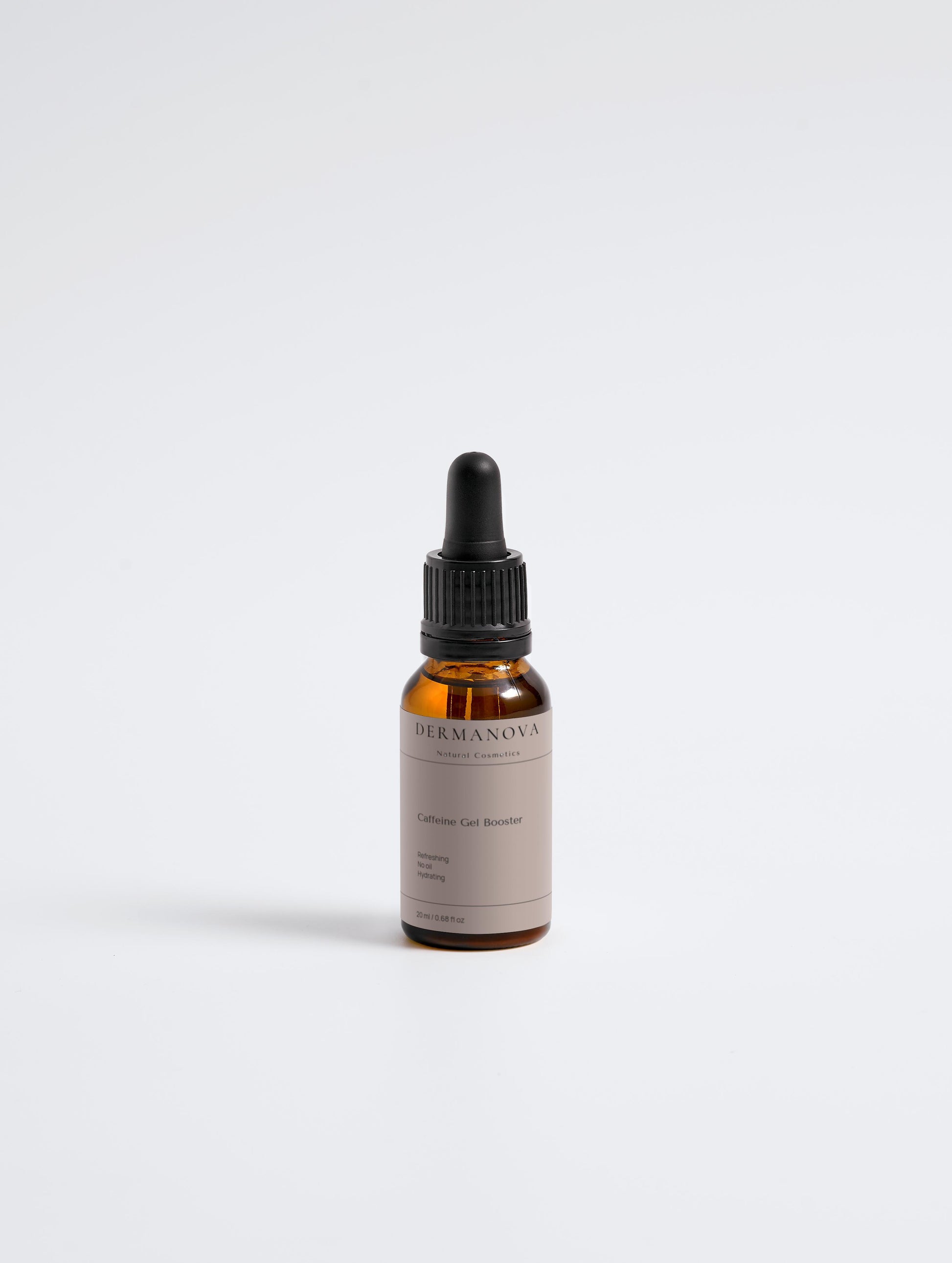 Résultat visible après application du Caffeine Gel Booster – regard défatigué et lumineux – DERMANOVA