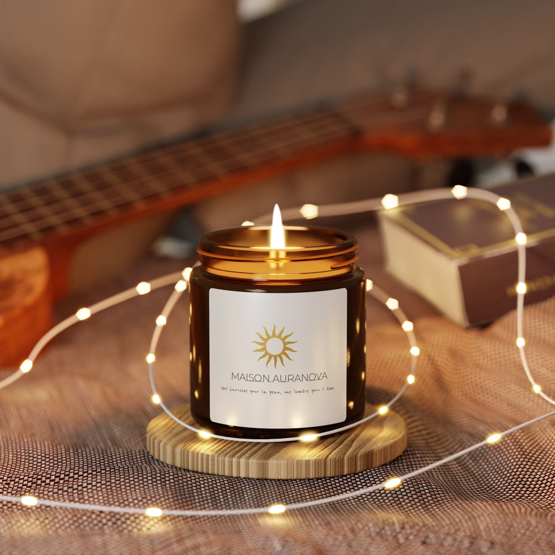Texture douce de cire végétale – mèche en coton – ambiance sensorielle Greenhouse